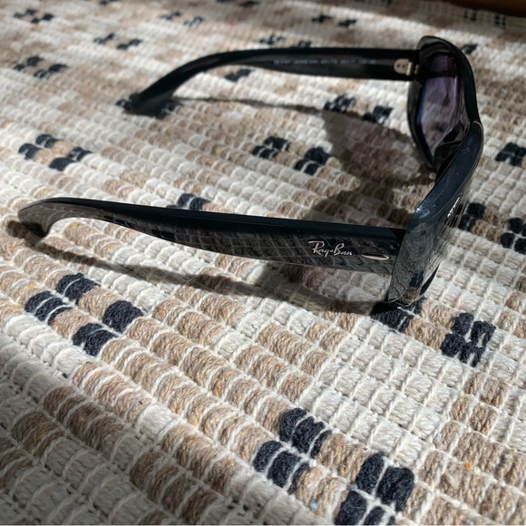 Ray-Ban Sunglasses Jackie Ohh RB4101 Black Frame Polarized UV Protection - Picture 6 of 13